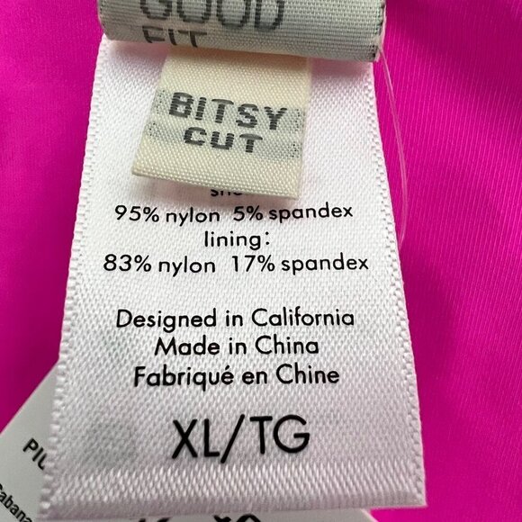 L*Space Women’s Cabana Bikini Bottom Bitsy Cut Multicolor Striped Size XL New - Picture 8 of 10